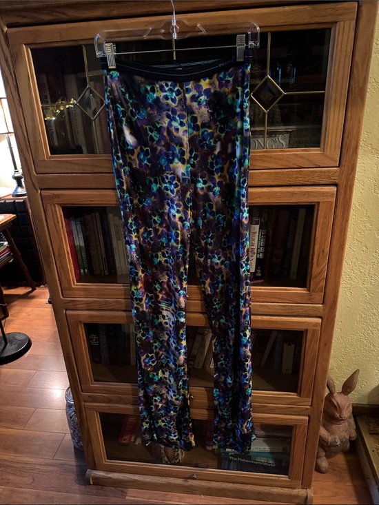 Prada Pants - Prada Liquid Daisy Design Elastic Waist With Side Zipper Pants Size 40